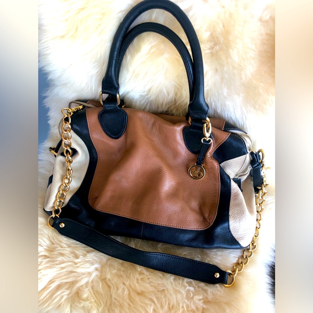 Audrey Brooke multi color satchel purse